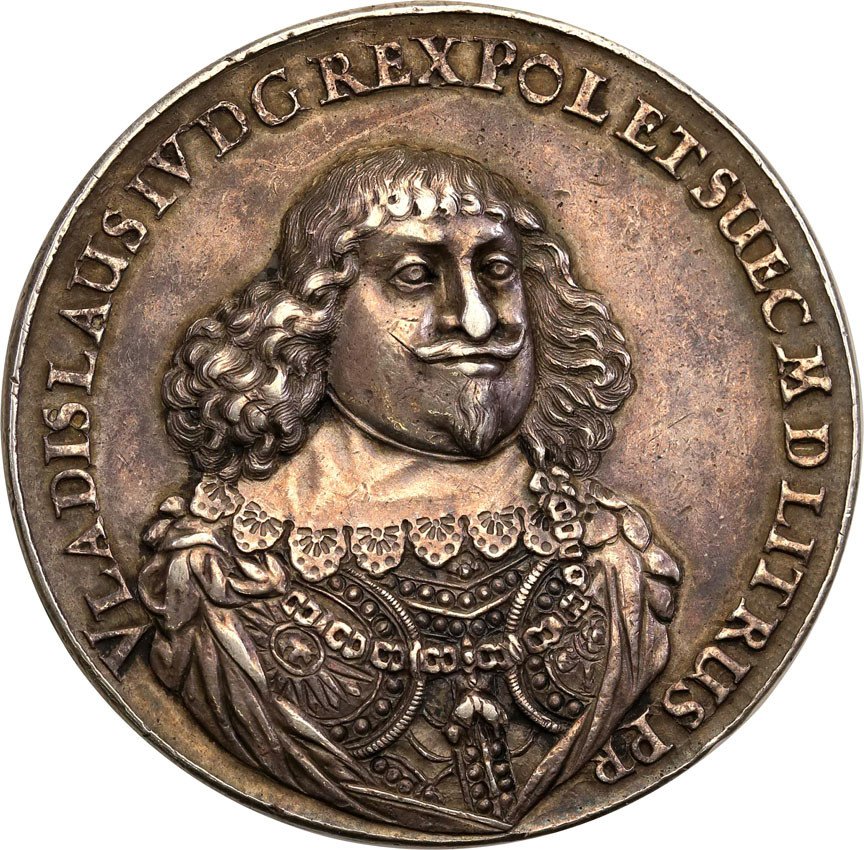 Medal zaślubinowy Władysawa IV Wazy z Ludwiką Gonzagą 1646, SD- Dadler, srebro